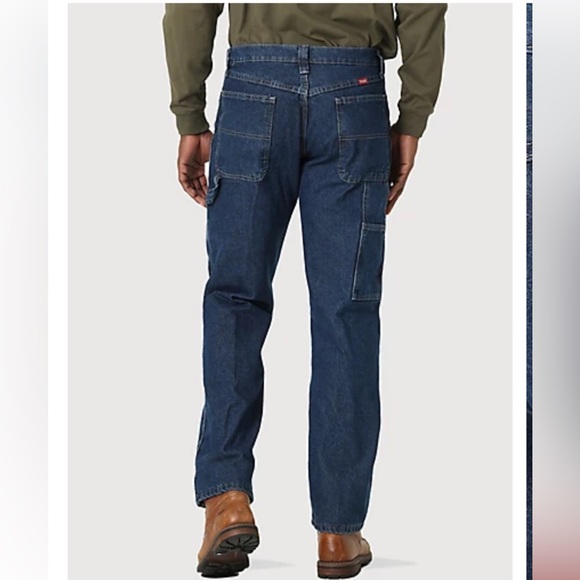 Wrangler Men’s fleece lined carpenter jeans - Picture 2 of 8
